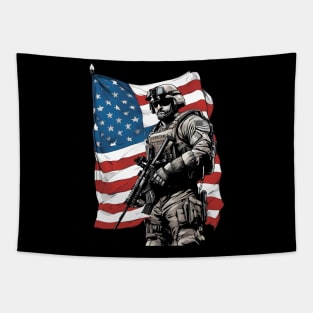 american soldier Tapestry