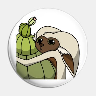 Momo and Cactus Pin