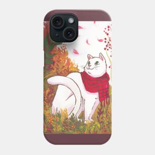 Autumn cat Phone Case