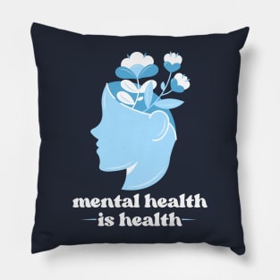 Mental Health Is Health Floral Head Pillow