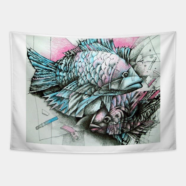 Fishes Tapestry by Elena Akopian