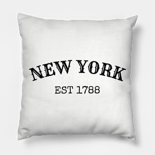 New York Est 1788 Pillow