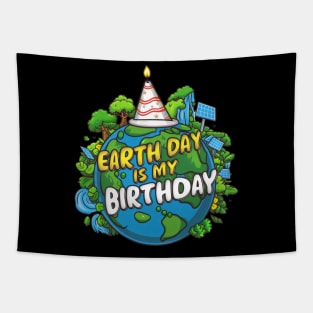 Earth Day is My Birthday Tapestry