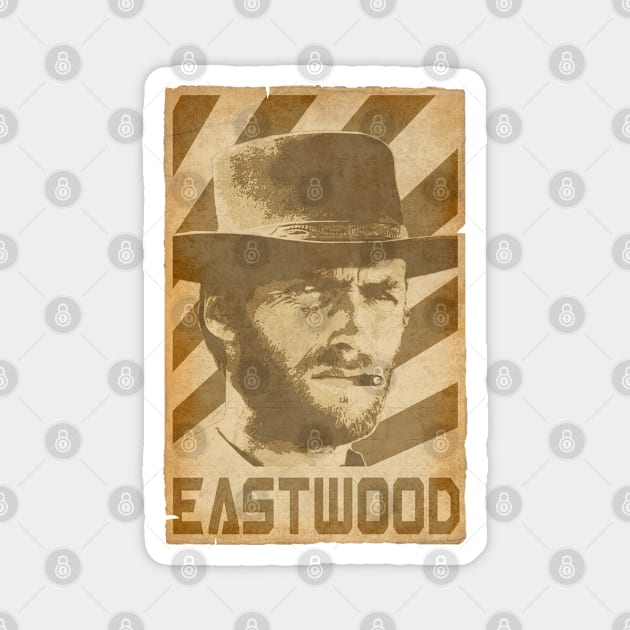 Clint Eastwood Retro Propaganda Magnet by Nerd_art