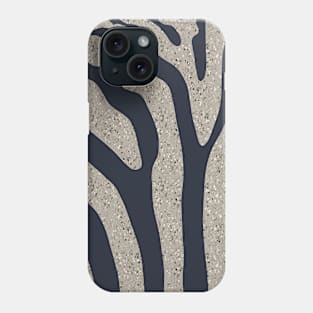 Textured Small Terrazzo Zebra Stripes Pattern Phone Case