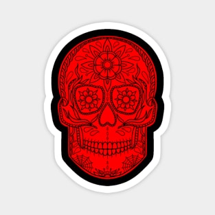 HomeSchoolTattoo SugarSkull Magnet