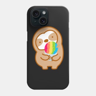 Cute Hawaiian Shave Ice Sloth Phone Case