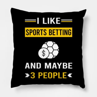 3 People Sports Betting Pillow