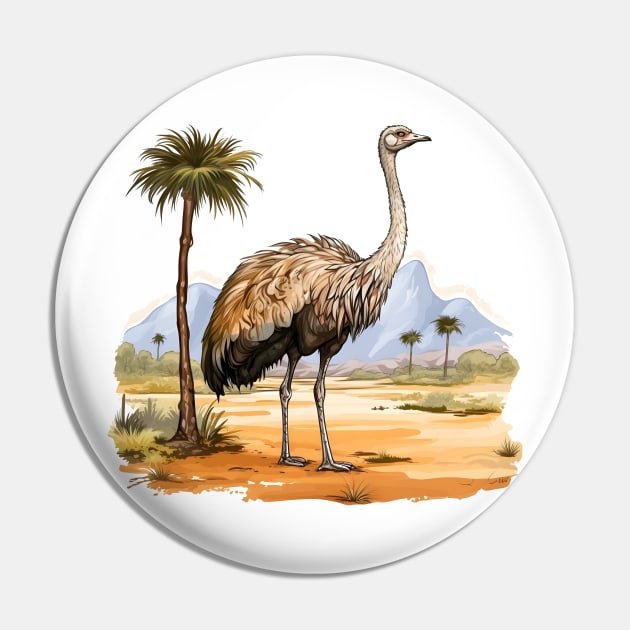 Ostrich Pin by zooleisurelife