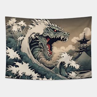 sea monster in japan Tapestry