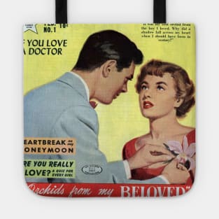 Vintage Romance Comic Book Cover - Boy Meets Girl Tote