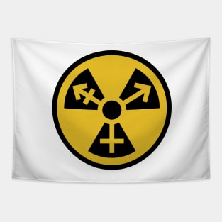 Trans Radiation - Yellow Circle Tapestry