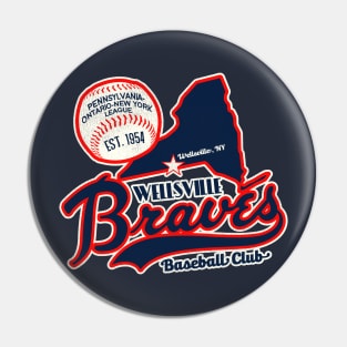 Defunct Wellsville Braves Baseball Team Pin