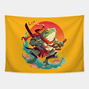 samurai frog Tapestry