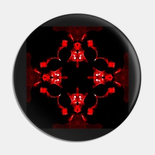 Ominous Red Kaleidoscope pattern (Seamless) 21 Pin