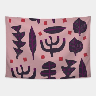 abstract purple forest Tapestry