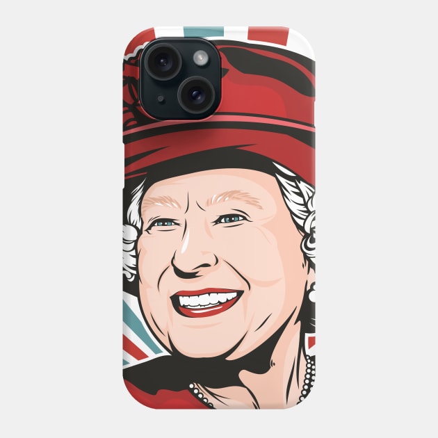 HRH Queen Elizabeth II Phone Case by Jamie Lee Art