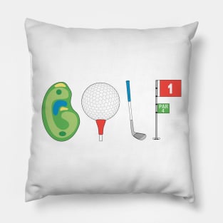 Sport Golf name Golf ball Golf course golf flag putter Pillow