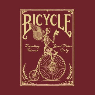 Cool Tees Vintage Bicycle Skull T-Shirt