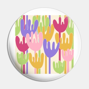 Modern abstract tulip flowers Pin