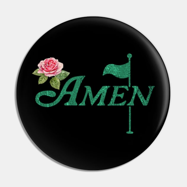 Vintage AMEN MASTERS GOLF Pin by EliDidias