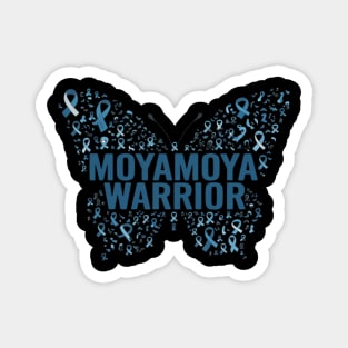 Moyamoya Disease Awareness Butterfly Support Ribbon Magnet