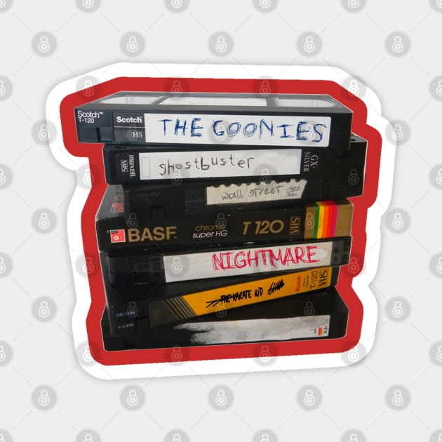 VHS MOVIES Magnet by teeteet