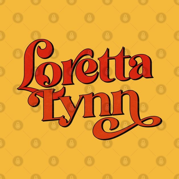 Loretta Lynn / 70s Style Country Fan Design by DankFutura