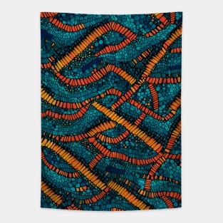 Earthworm Fabric Pattern Tapestry