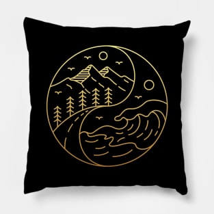 Yin Yang of Nature Pillow