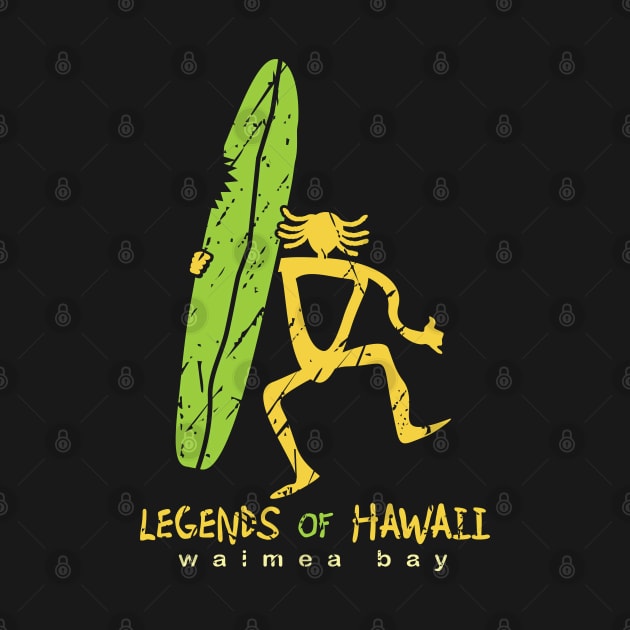 Legends Of Hawaii Vintage Surfer by badtuna