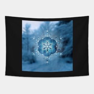 Magic Winter | Sacred Geometry Tapestry