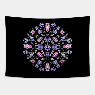 Pastel goth witch pentagrams and potions Tapestry