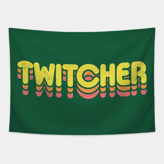 Retro Twitcher Tapestry by rojakdesigns