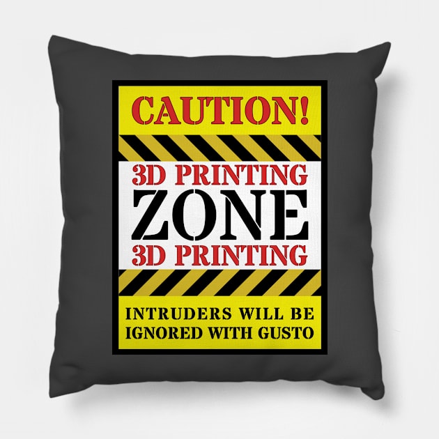 3d Printing Zone Pillow by ZombieTeesEtc