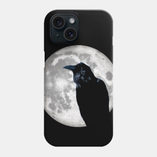 Raven in the moon Phone Case