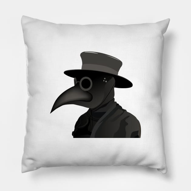 Medieval Plague Doctor Pillow by NorseTech