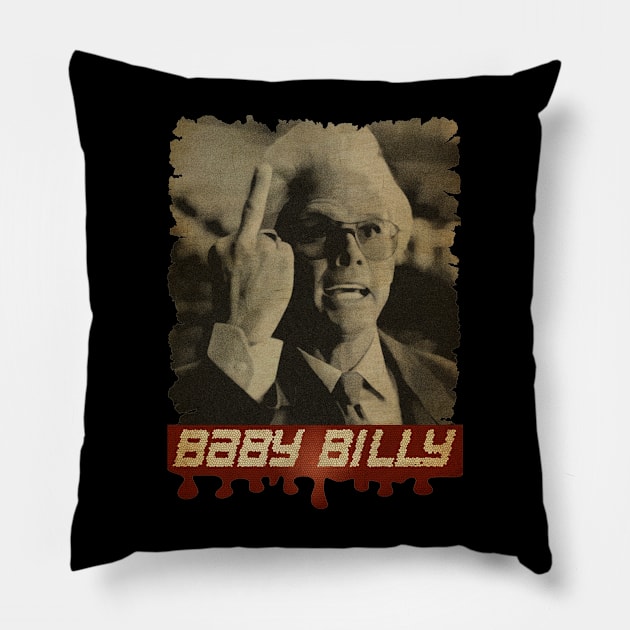 Baby billy Vintage Pillow by Teling Balak