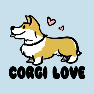 Corgi Love with Words T-Shirt
