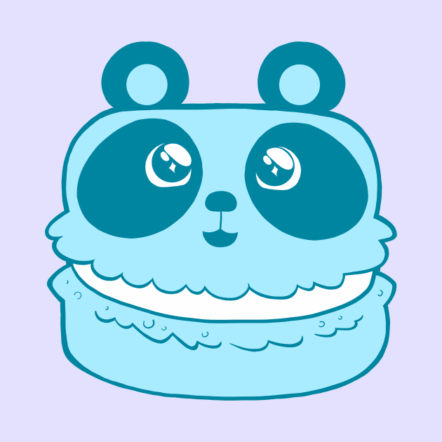 Panda Macaron by HaloSenpai