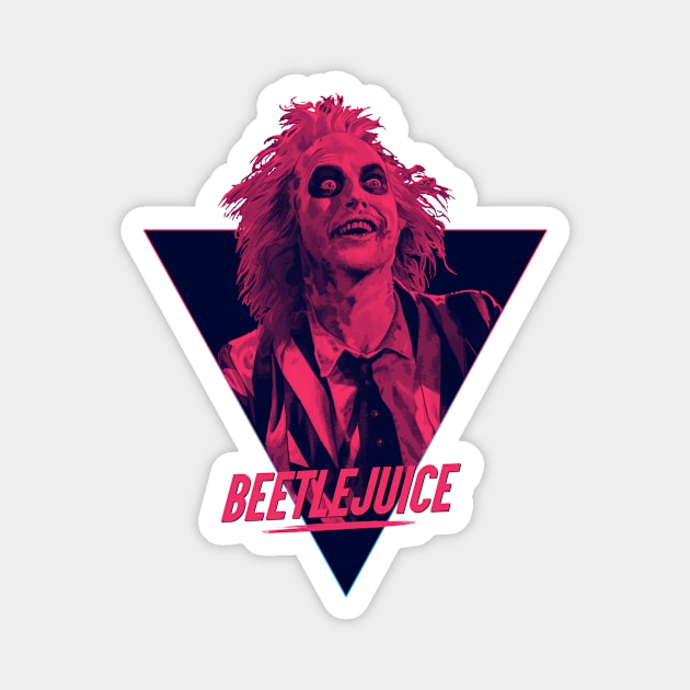 Beetlejuice 80s design Magnet by TheSnowWatch