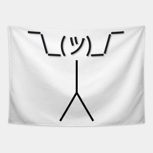 ASCII Shrug Shrugging Emoji Emoticon shirt Tapestry