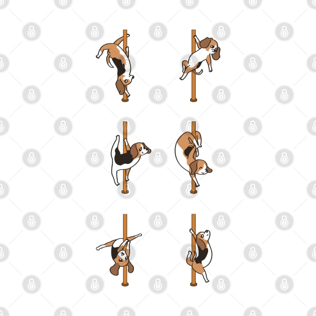 Beagle Pole Dancing CLub by huebucket