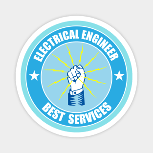 Electrical Engineer Typography Design for Engineers and Engineering Students Magnet