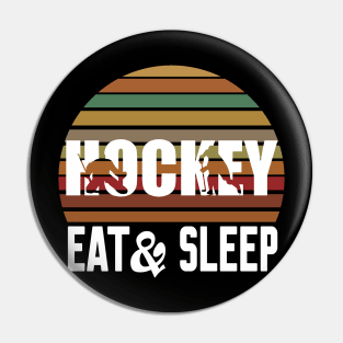 Eat Sleep Hockey Repeat Pin