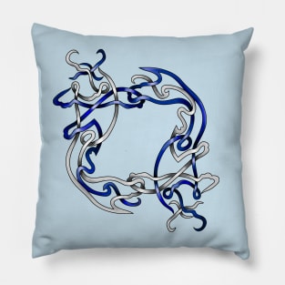 Blue Koi Pillow