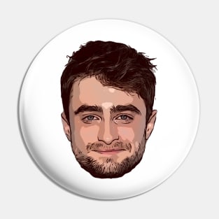 Daniel Radcliffe Vector Art Pin