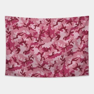 Pink Camouflage Pattern Tapestry