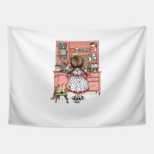 wind up mouse Tapestry