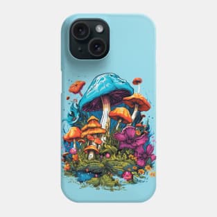 Cottagecore Aesthetic Mushrooms And flowers Phone Case